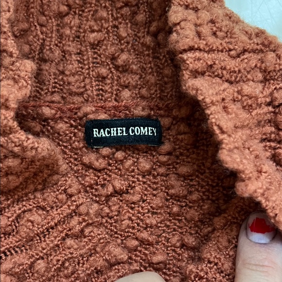 Rachel Comey rust brown wool short-sleeve turtle neck - Picture 2 of 6